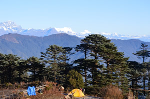 Campingplatz auf dem Dagala Thousand Lakes Trek